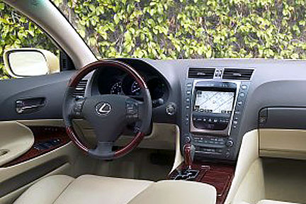 2007 Lexus ES 350 Mid-Size Luxury Sedan steering and center console.